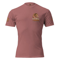 Camiseta RIENDAS ED.002 FUERZA Y NOBLEZA para hombre en Heather Mauve — vista frontal alternativa