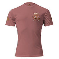 Camiseta Heather Mauve de hombre RIENDAS ED.005 TOMA DIRECCIÓN — vista frontal