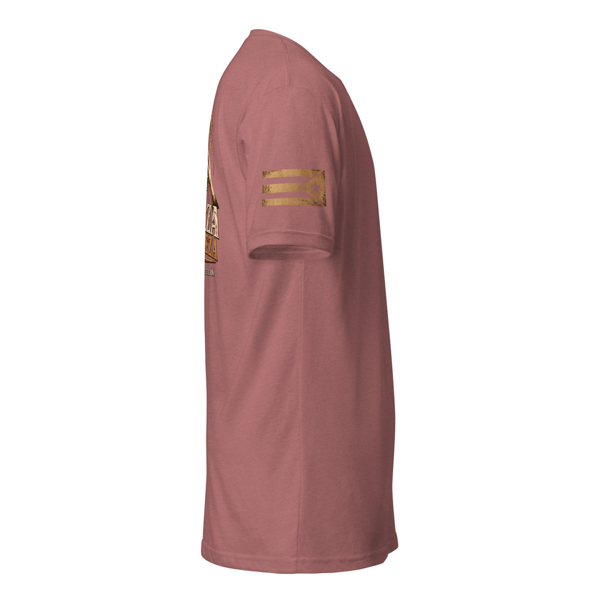 Camiseta RIENDAS ED.002 FUERZA Y NOBLEZA para hombre en Heather Mauve — vista lateral derecha