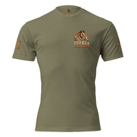 Camiseta RIENDAS ED.002 FUERZA Y NOBLEZA para hombre en Military Green — vista frontal