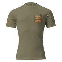 Camiseta Military Green de hombre RIENDAS ED.004 SER FUERTE TAMBIÉN ES SENTIR — vista frontal