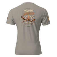 Camiseta RIENDAS ED.003 TOMA DIRECCIÓN para hombre en Stone Grey — vista trasera