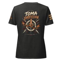 Camiseta Dark Grey Heather de mujer RIENDAS ED.005 TOMA DIRECCIÓN — vista trasera