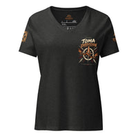 Camiseta Dark Grey Heather de mujer RIENDAS ED.005 TOMA DIRECCIÓN — vista frontal