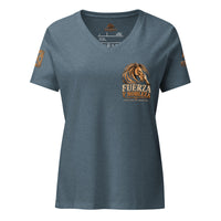 Camiseta RIENDAS ED.002 FUERZA Y NOBLEZA para mujer en Heather Slate, vista frontal