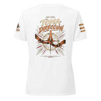Camiseta RIENDAS ED.003 TOMA DIRECCIÓN para mujer en Solid White Blend — vista trasera